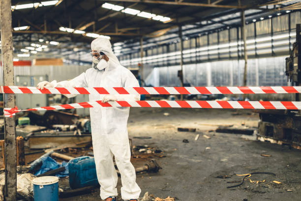 Professional Biohazard technician working in Stafford, TX